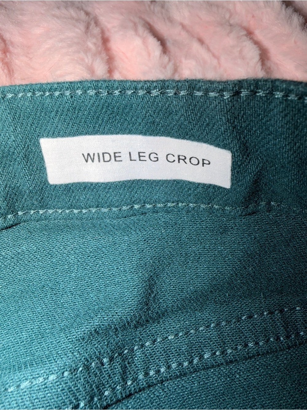 JUDY BLUE 9/29 Dark Green Wide Leg Crop Jeans - Picture 6 of 13